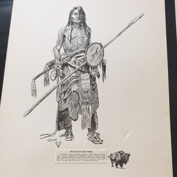 C.M. Russell Reproductions of Original Sketches - Picture 4 of 6